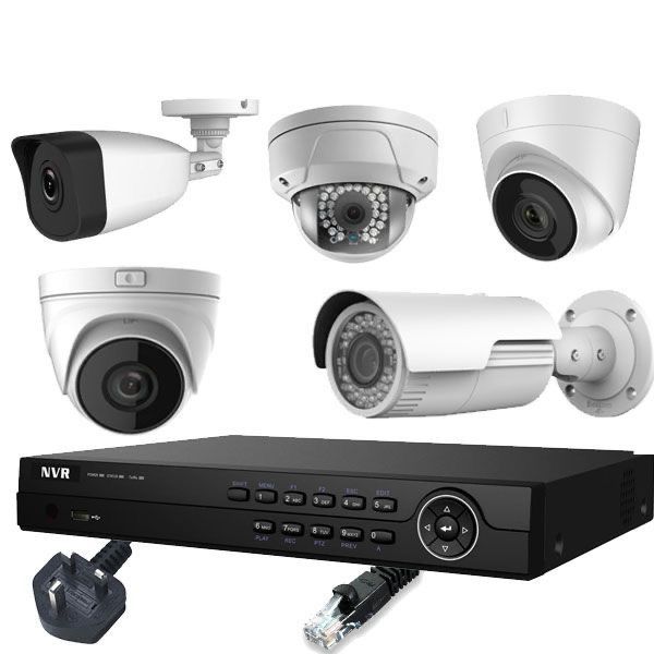 CCTV cameras with a network video recorder